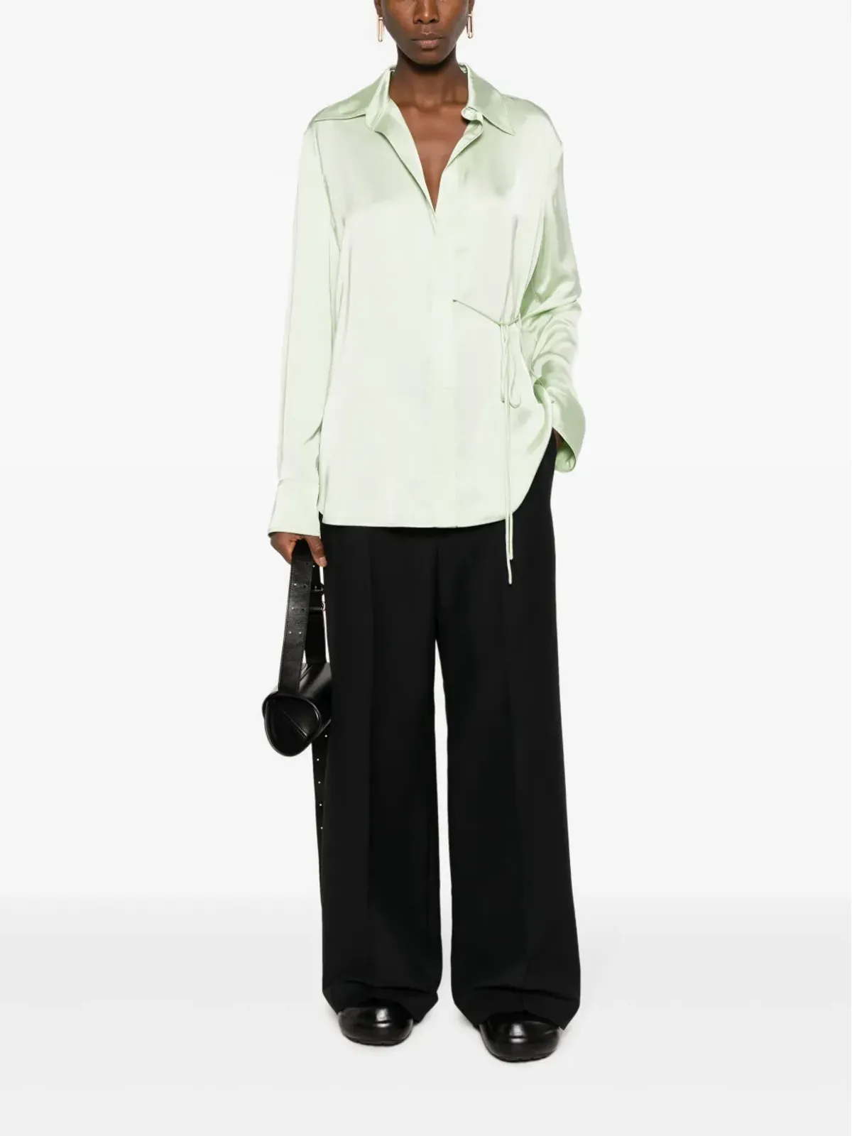 Jil Sander ラップサテンシャツ - 画像2