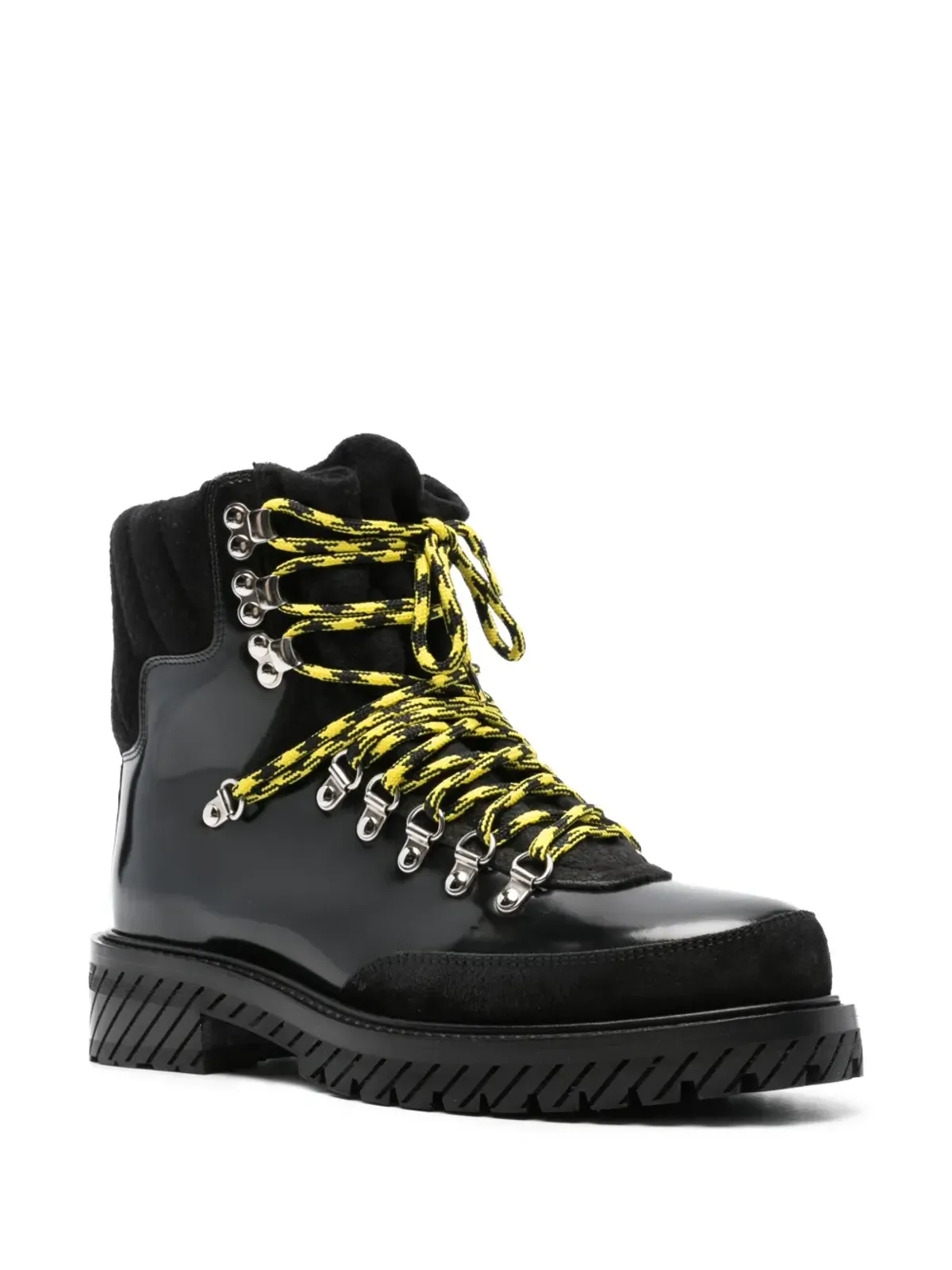 Off-White パテントレザー アンクルブーツ - ブラック - 画像2