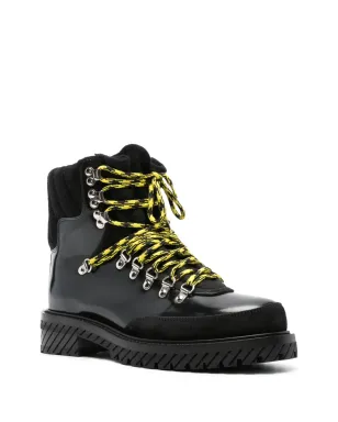 Off-White パテントレザー アンクルブーツ - ブラック - サムネイル2