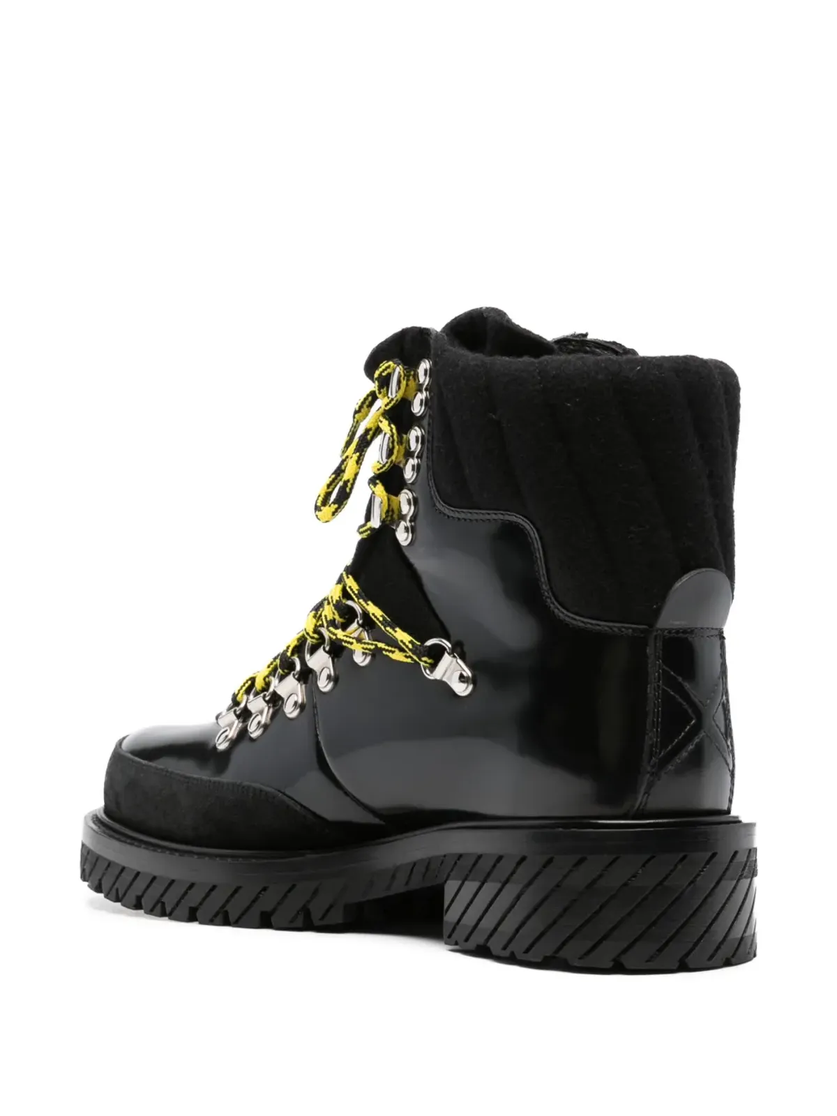 Off-White パテントレザー アンクルブーツ - ブラック - 画像3