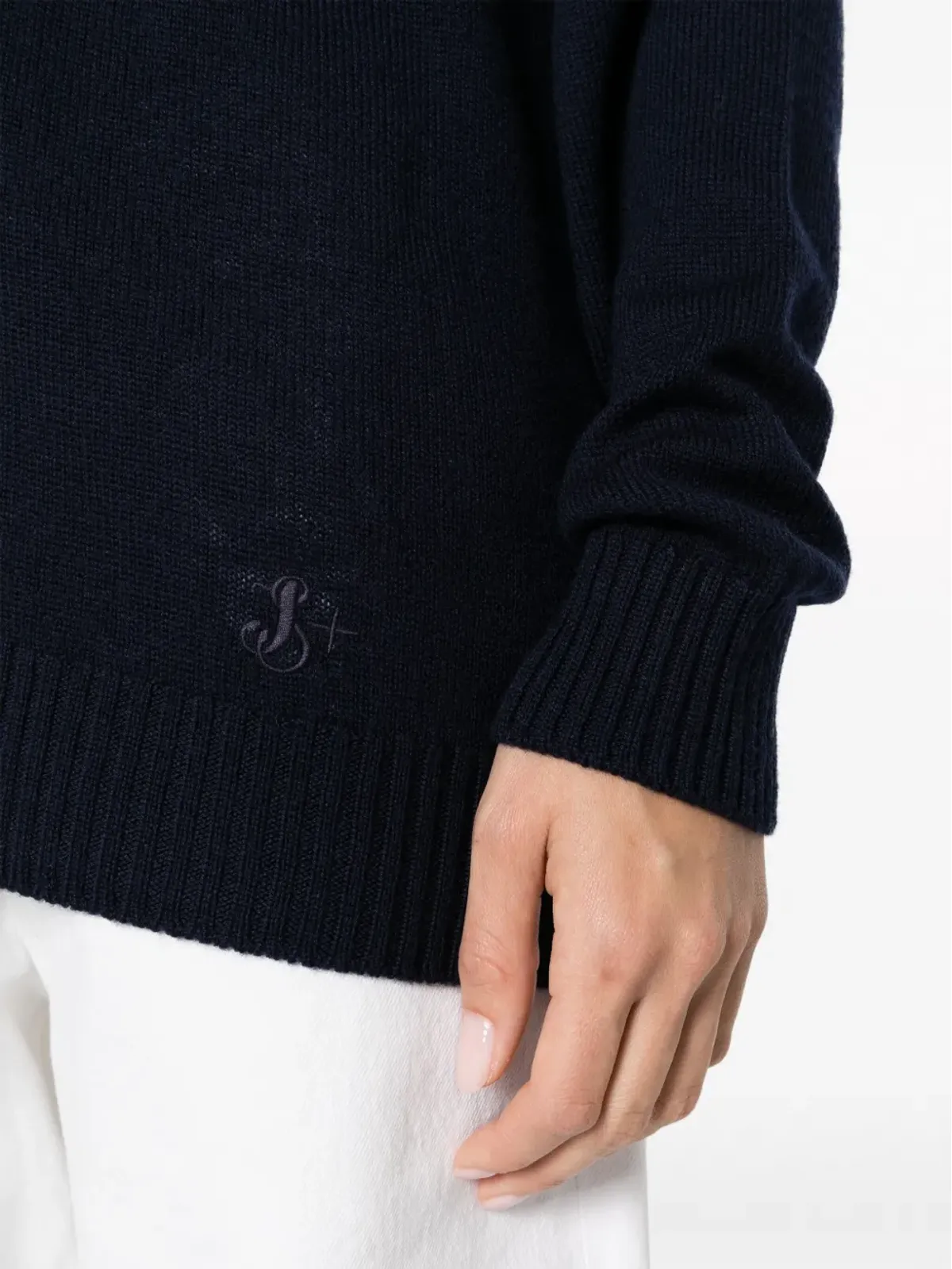 Jil Sander Vネック細編みニットカーディガン - ブルー - 画像5