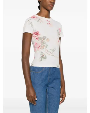 John Galliano Pre-Owned 1990年代花柄プリントTシャツ - サムネイル4