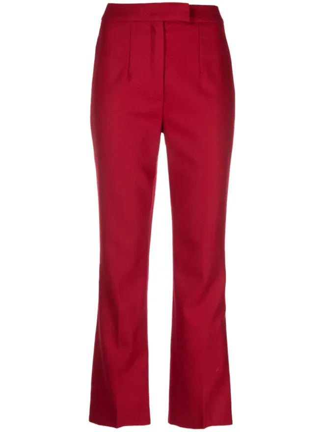John Galliano Pre-Owned John Galliano Pre-Owned 1990年代 ウールパンツ レッドの商品画像