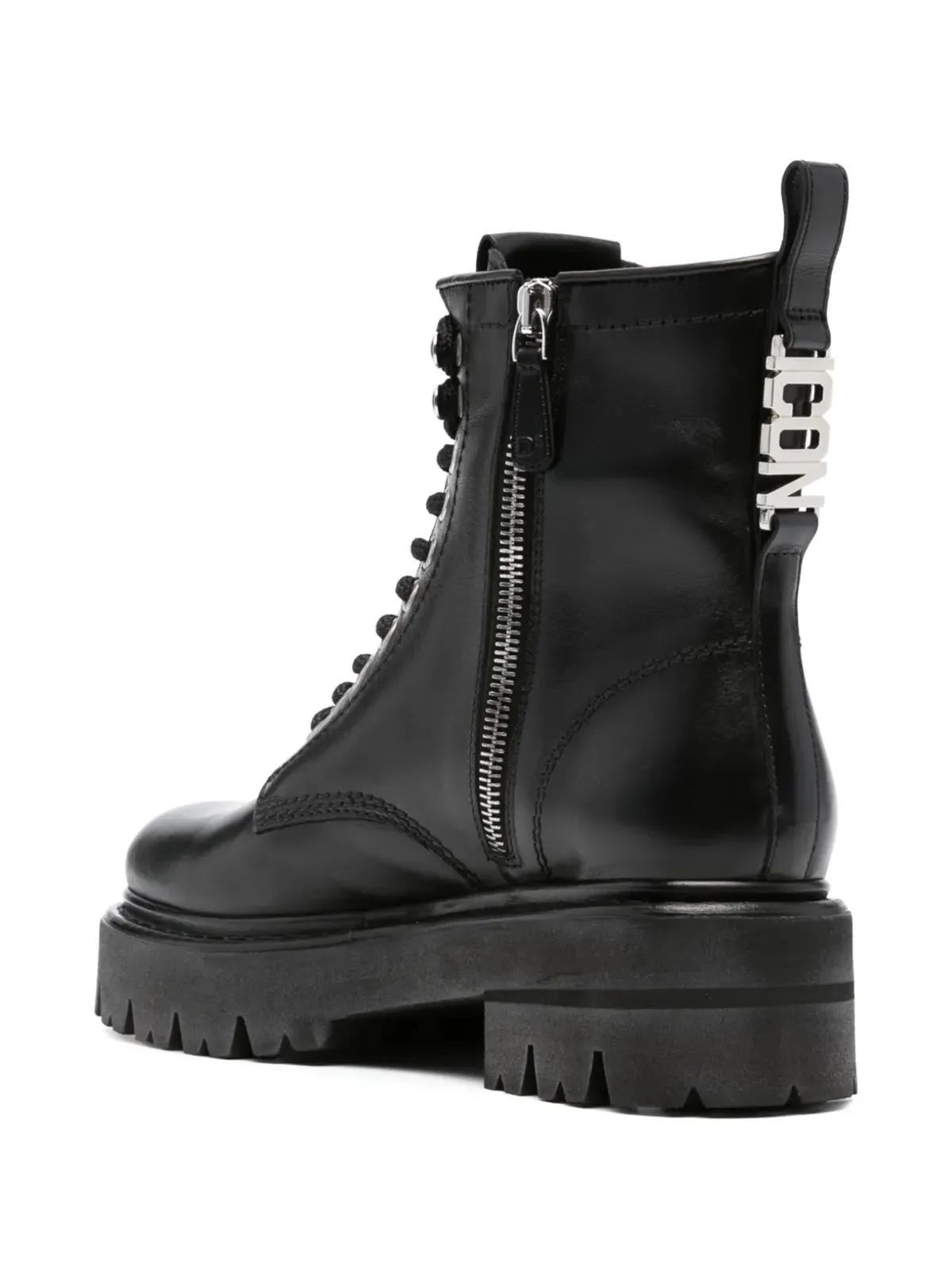 DSQUARED2 Icon Clubbing コンバットブーツ ブラック - 画像3
