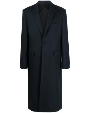424 フェルテッド・シングルブレストコート - ブルー - サムネイル1