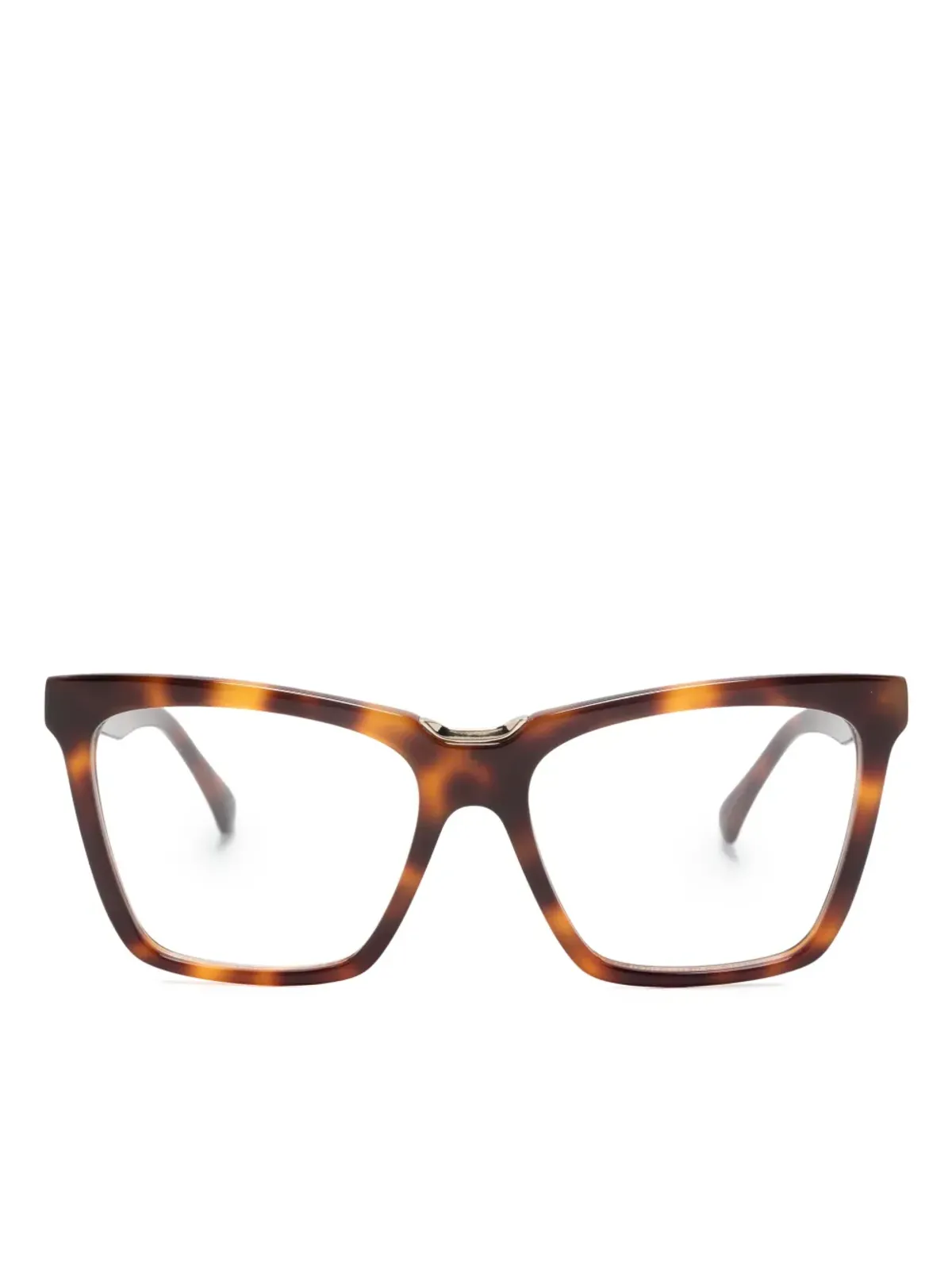 Max Mara Eyewear 猫目フレーム眼鏡 ブラウン - 画像1