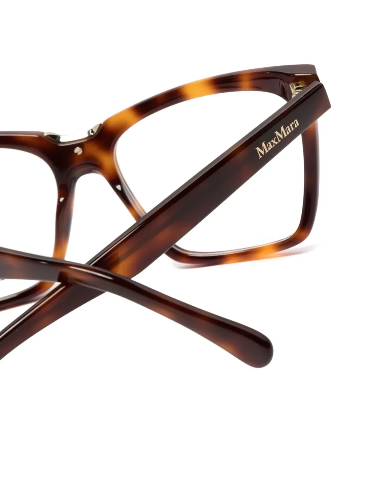 Max Mara Eyewear 猫目フレーム眼鏡 ブラウン - 画像3