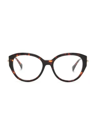 Max Mara Eyewear べっ甲柄の丸型フレーム眼鏡 - サムネイル1