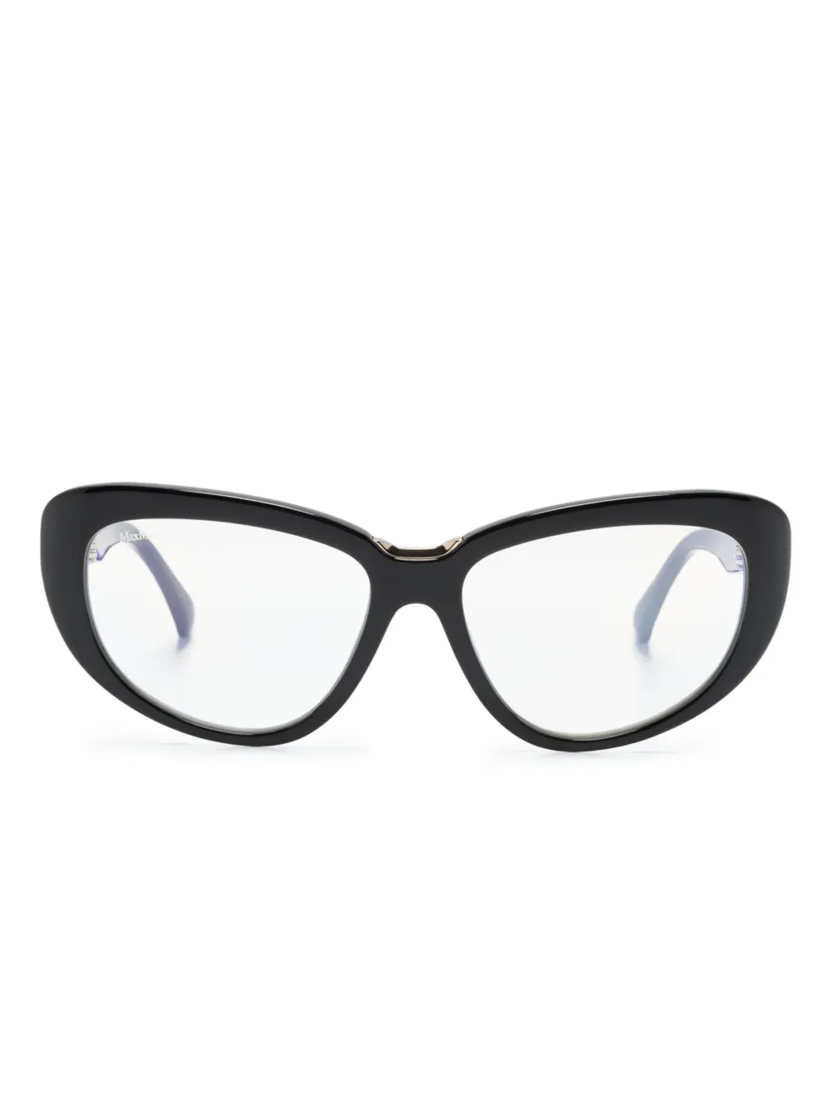 Max Mara Eyewear MM5109B ロゴプリント キャットアイ フレーム眼鏡 - ブラック - 画像1