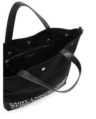 Saint Laurent North/South キャンバス トートバッグ - ブラック - サムネイル5