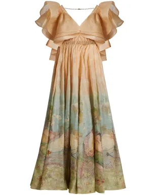 ZIMMERMANN リリカル・エンドルミーズ柄シルクガウン - サムネイル1