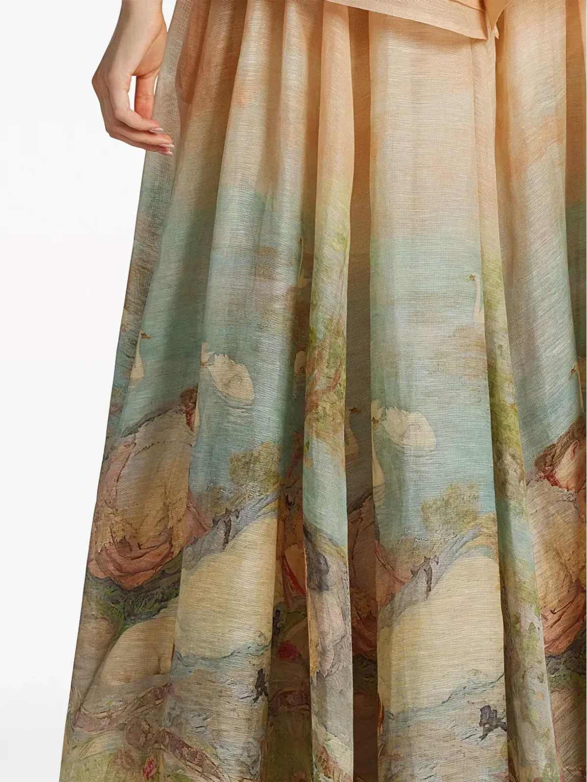 ZIMMERMANN リリカル・エンドルミーズ柄シルクガウン - 画像5