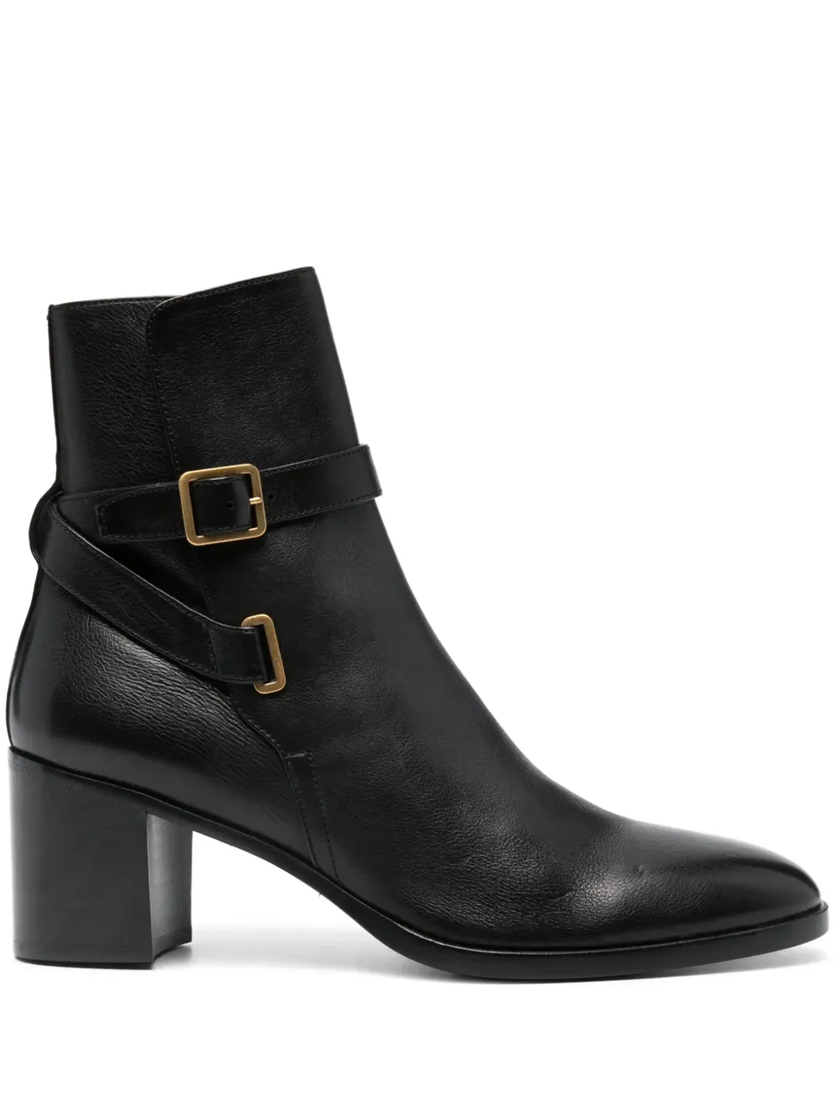 Saint Laurent ドリアン 70mm バックル付き バイカーブーツ ブラック - 画像1