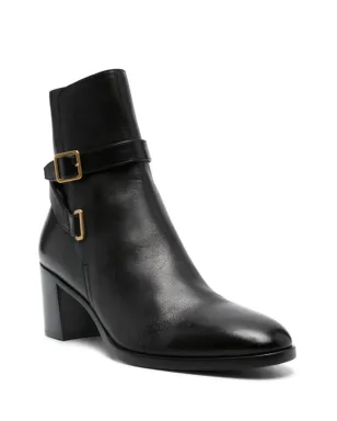 Saint Laurent ドリアン 70mm バックル付き バイカーブーツ ブラック - サムネイル2