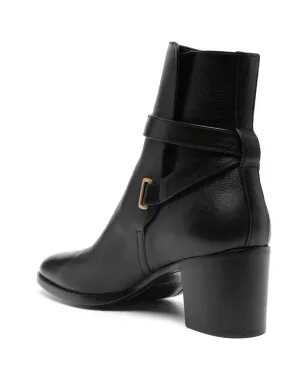 Saint Laurent ドリアン 70mm バックル付き バイカーブーツ ブラック - サムネイル3