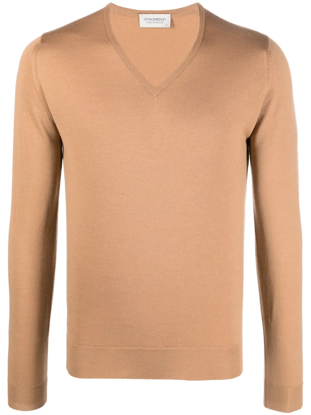 John Smedley Vネック細編みニット ジャンパー - 画像1
