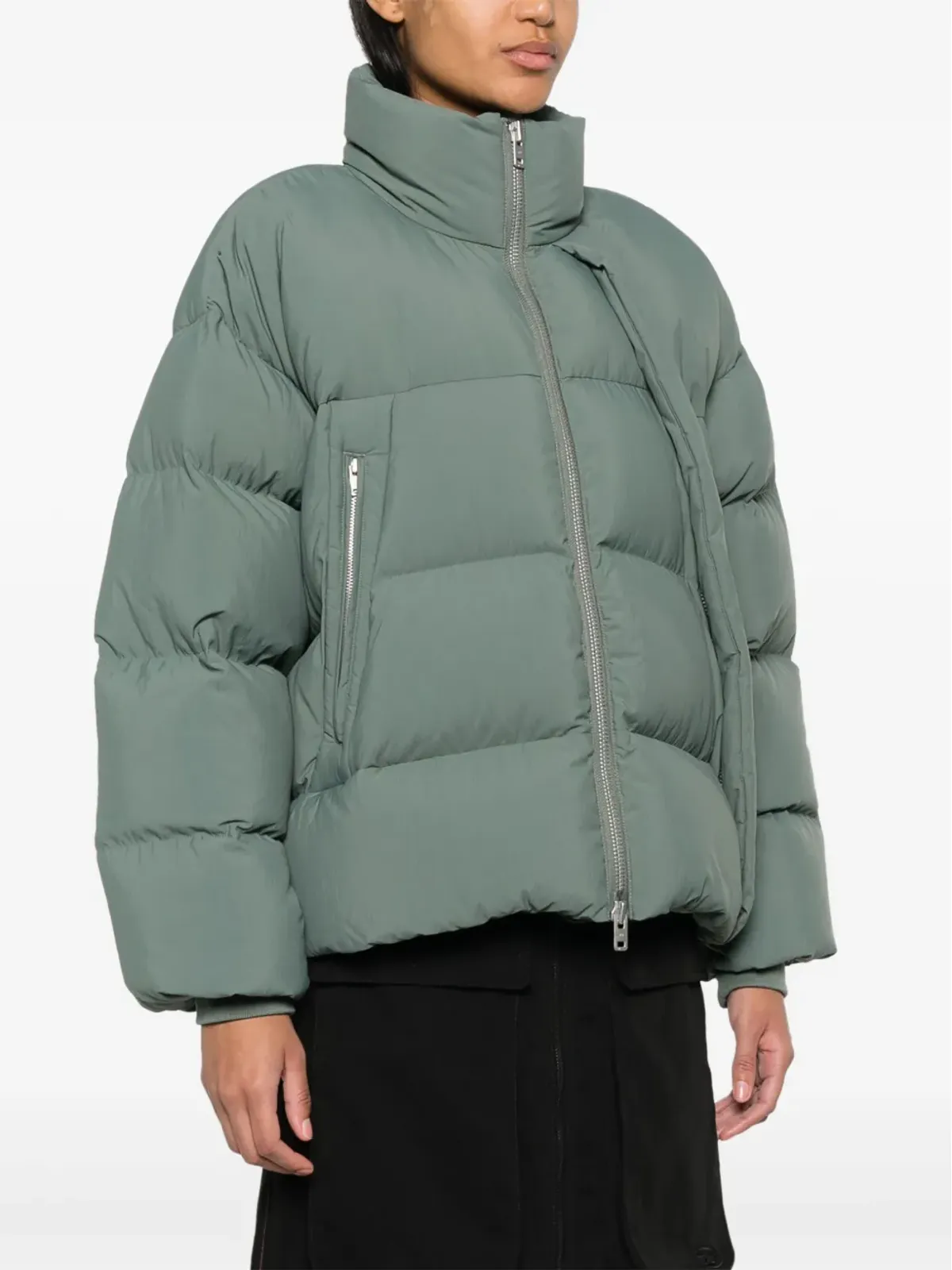 Y-3 アシンメトリック ダウンジャケット - 画像3