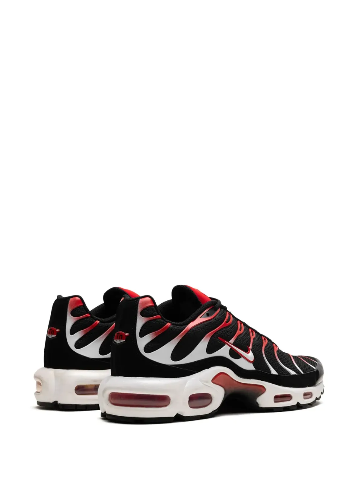 Nike エアマックスプラス ブラック/ホワイト/ユニバーシティレッド スニーカー - 画像3