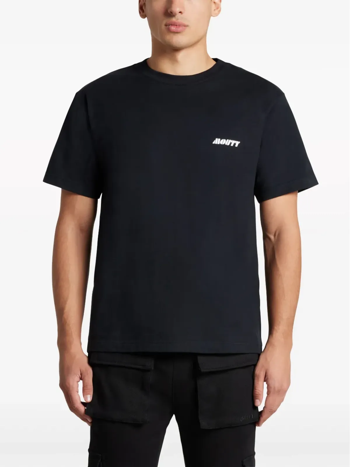 MOUTY ロゴプリント コットン Tシャツ - 画像3