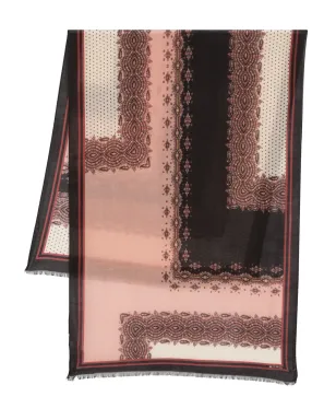 ETRO ペイズリー柄フリンジエッジスカーフ - ブラック - サムネイル1