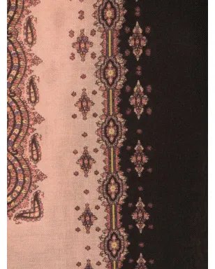 ETRO ペイズリー柄フリンジエッジスカーフ - ブラック - サムネイル2