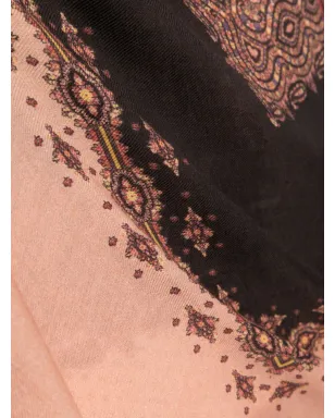 ETRO ペイズリー柄フリンジエッジスカーフ - ブラック - サムネイル3