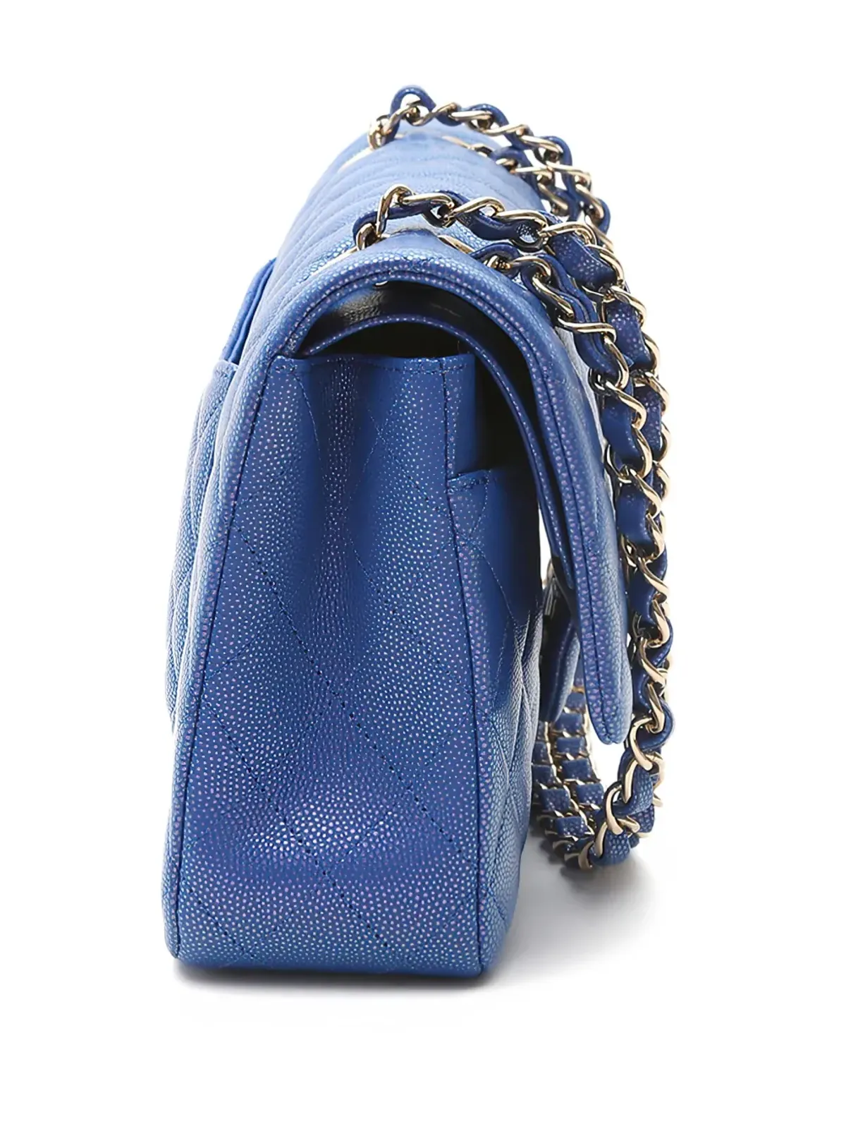 CHANEL ビンテージ クラシックフラップ ショルダーバッグ - ブルー - 画像3