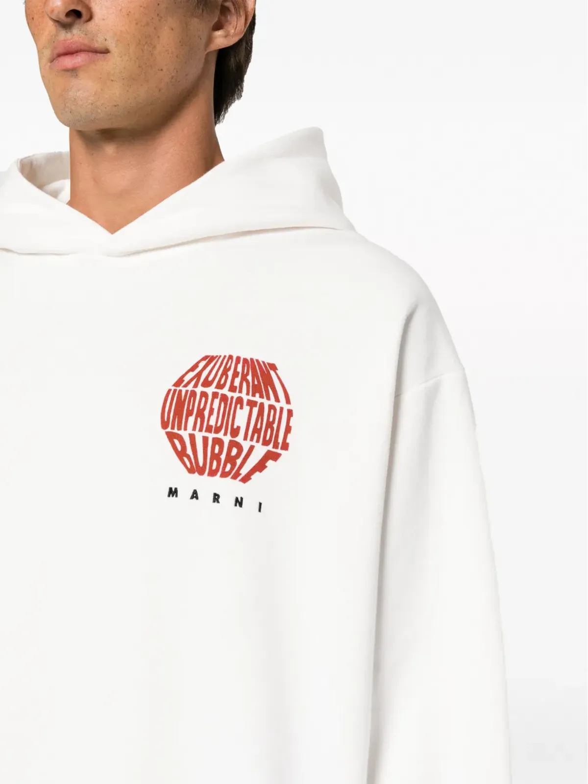 Marni グラフィックプリント コットン パーカー - 画像5