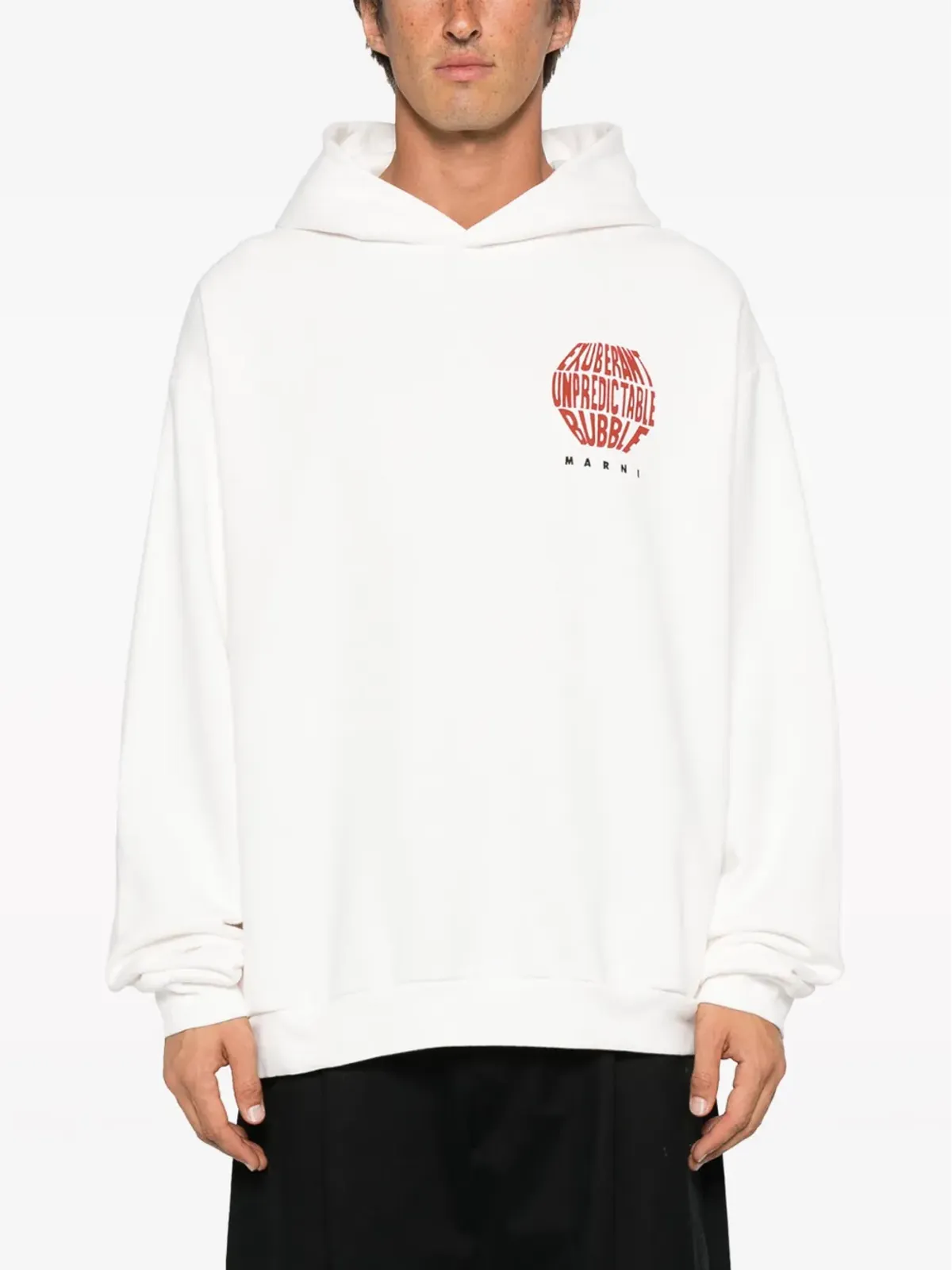 Marni グラフィックプリント コットン パーカー - 画像3