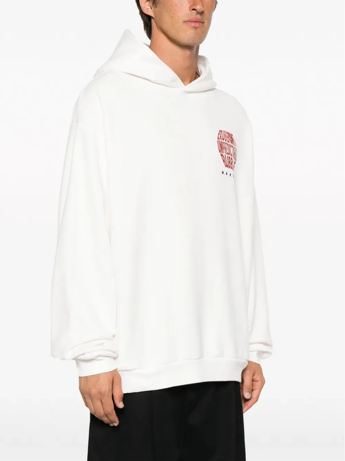 Marni グラフィックプリント コットン パーカー - 画像4