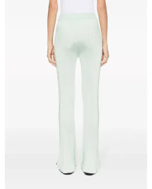 Jil Sander グリーンの全プリーツフレアパンツ - サムネイル4