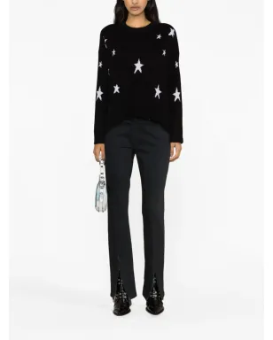 Zadig&Voltaire Markus star-print cashmere jumper - Black - サムネイル2