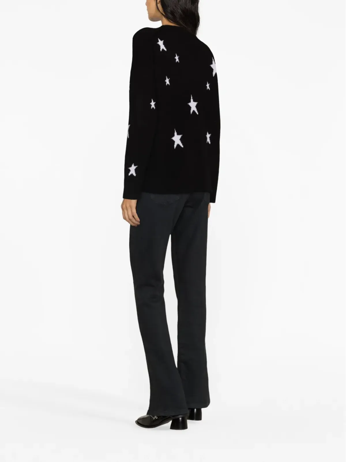 Zadig&Voltaire Markus star-print cashmere jumper - Black - 画像4
