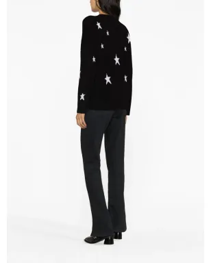 Zadig&Voltaire Markus star-print cashmere jumper - Black - サムネイル4
