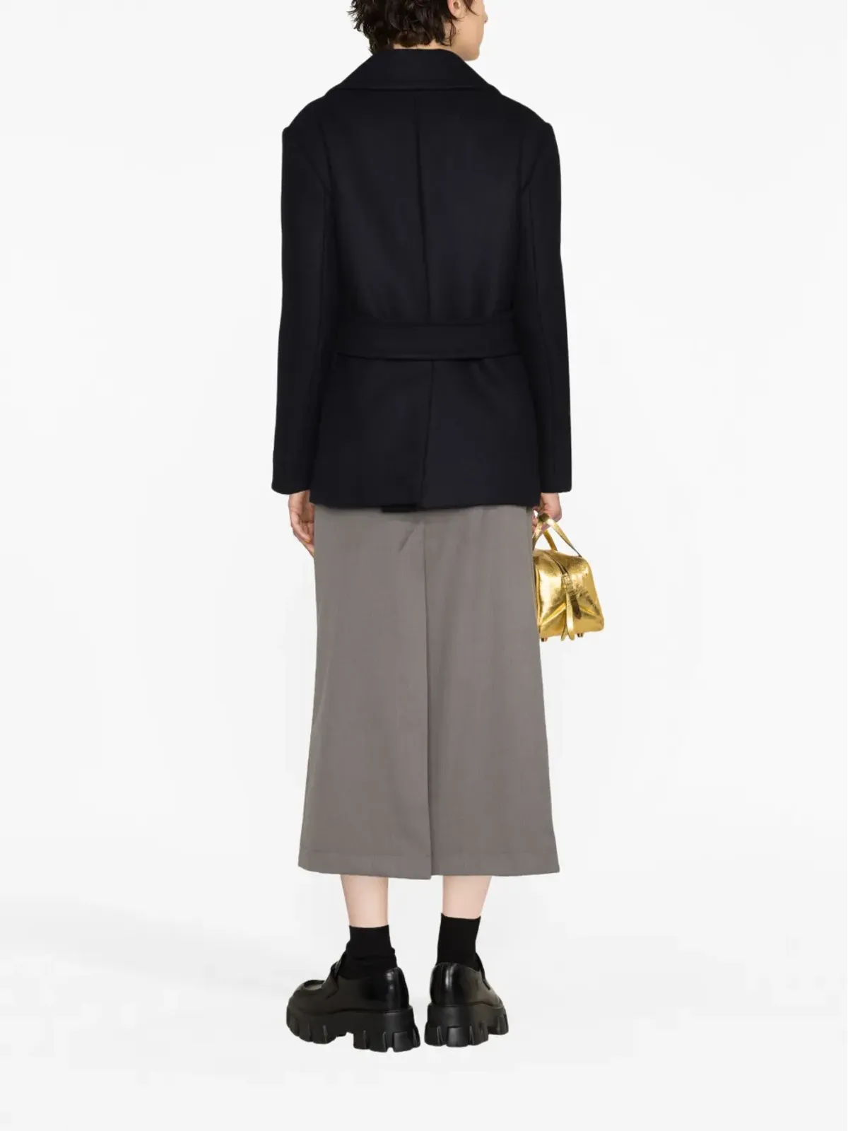 Prada ダブルブレスト ウールジャケット - 画像3