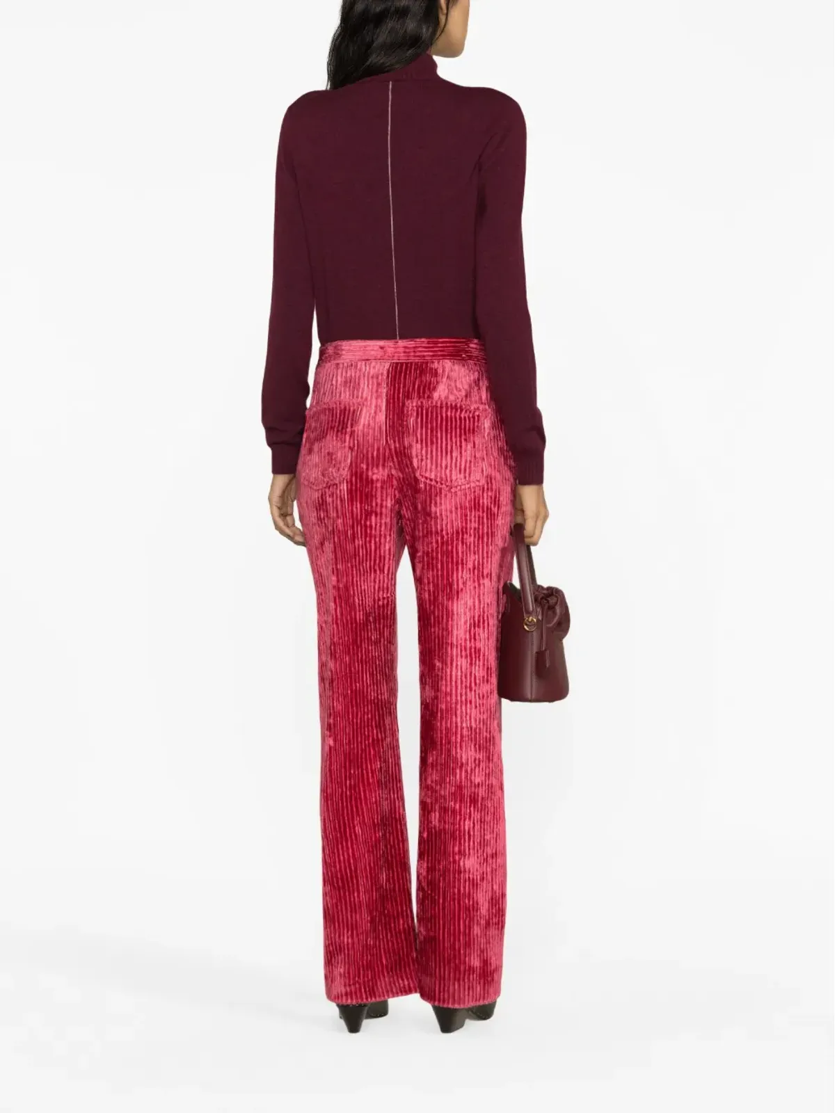 ISABEL MARANT Rwan コーデュロイ仕上げパンツ - ピンク - 画像4