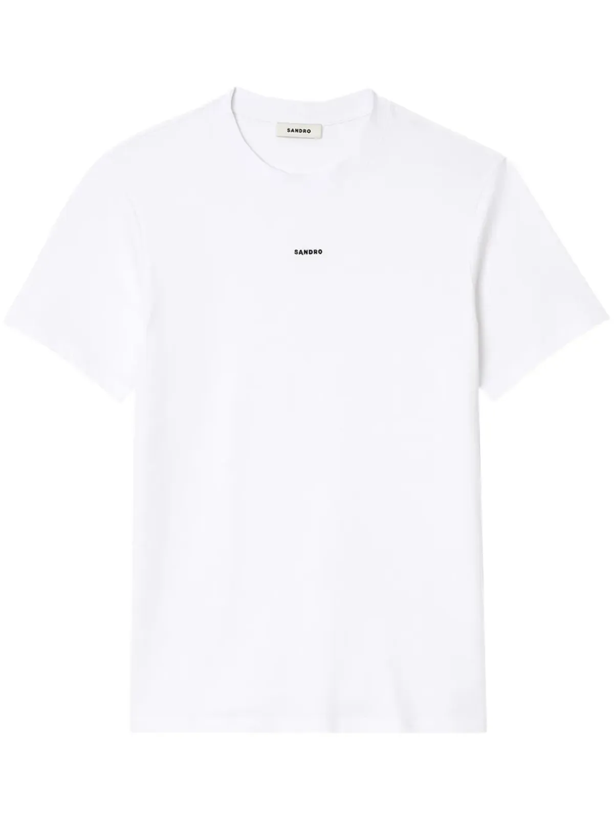 SANDRO ロゴ刺繍入りコットンTシャツ - 画像1