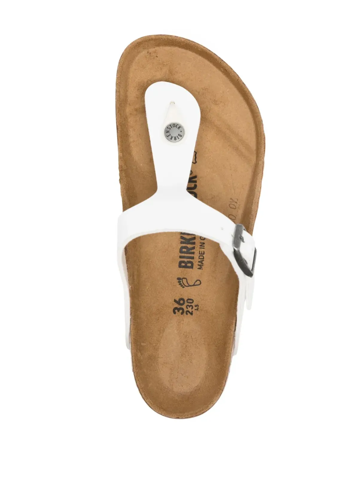 Birkenstock Gizeh Birko-Flor トングサンダル - White - 画像4