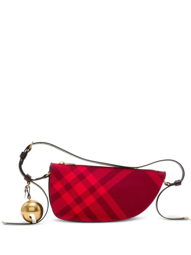 Burberry Burberry ミニ Shield チェック柄 ショルダーバッグ - レッドの商品画像