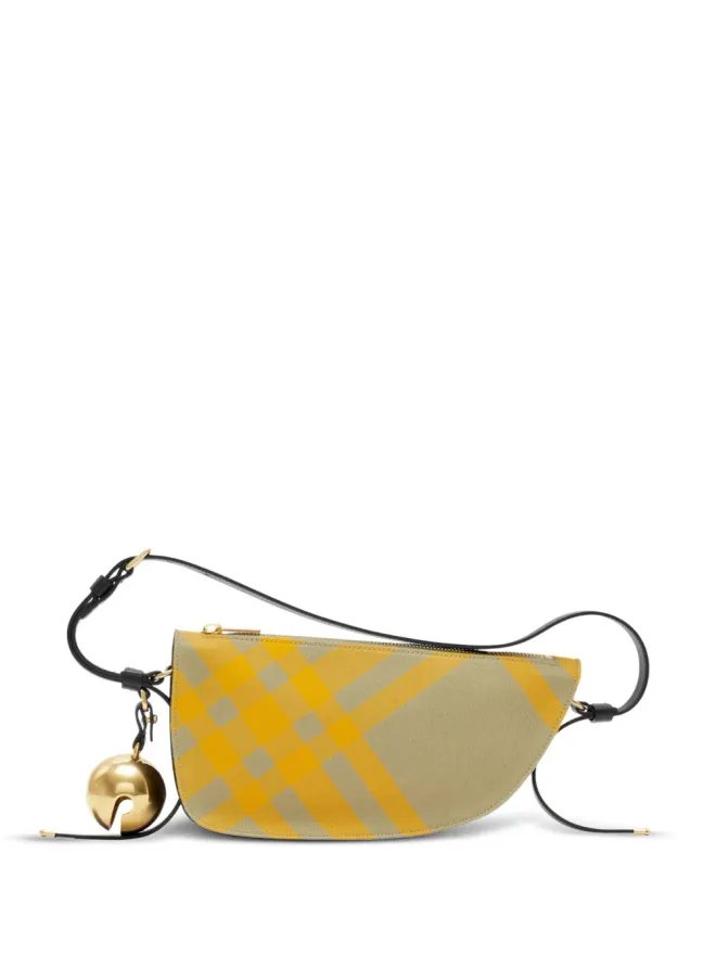 Burberry Burberry Sling Shield チェック柄ショルダーバッグ - イエローの商品画像