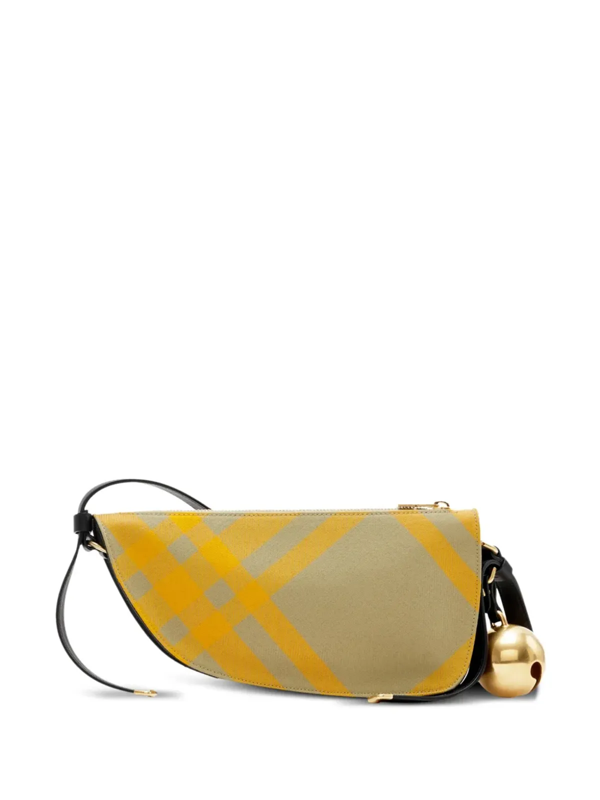 Burberry Sling Shield チェック柄ショルダーバッグ - イエロー - 画像2