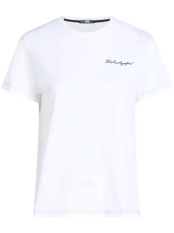 Karl Lagerfeld Karl Lagerfeld Karl Signature クルーネック コットンTシャツの商品画像