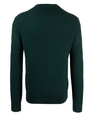 Altea グリーンの細身のバージンウール ジャンパー - サムネイル2