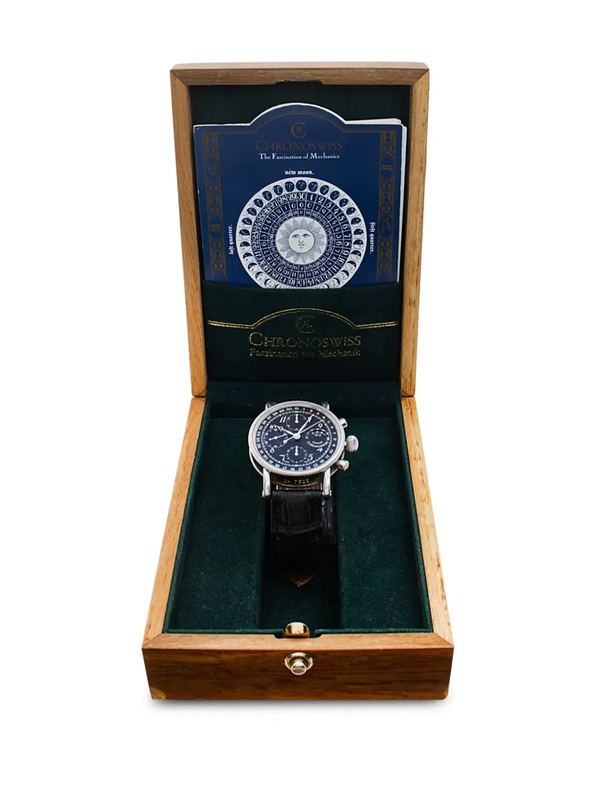 Chronoswiss ビンテージ ルナー クロノグラフ ブラック - 画像5