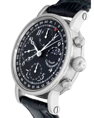 Chronoswiss ビンテージ ルナー クロノグラフ ブラック - サムネイル2