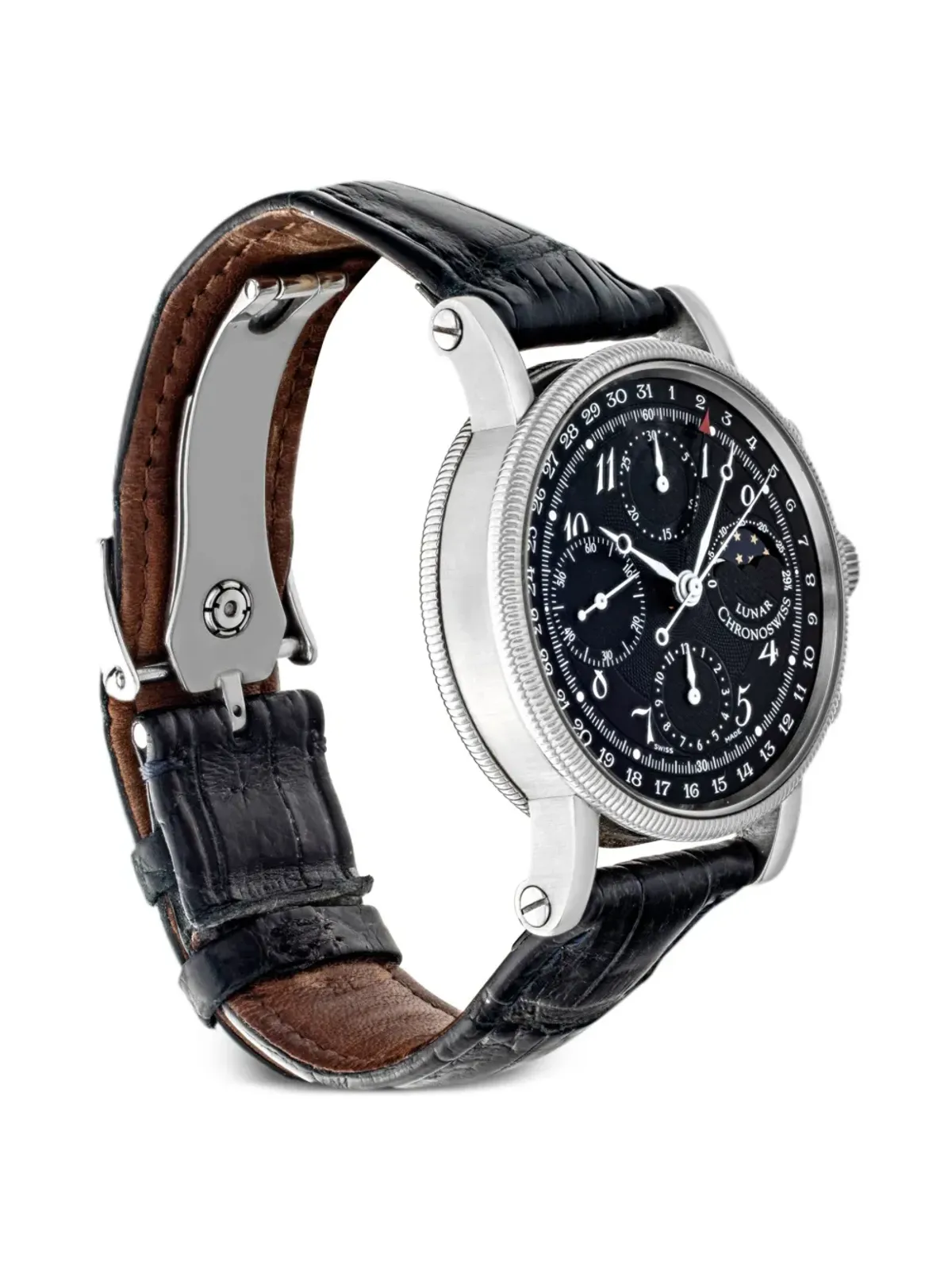 Chronoswiss ビンテージ ルナー クロノグラフ ブラック - 画像3