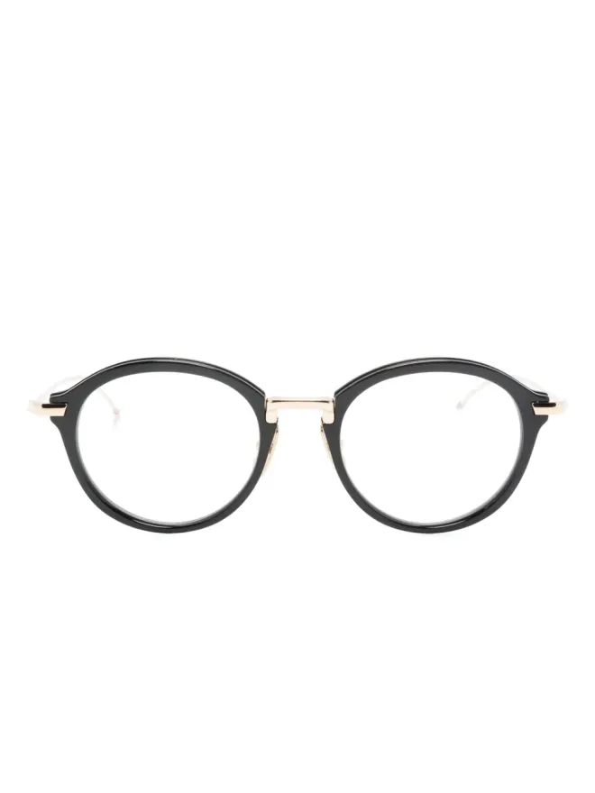 Thom Browne Eyewear Thom Browne Eyewear パントスフレーム クリアグラス - ブラックの商品画像