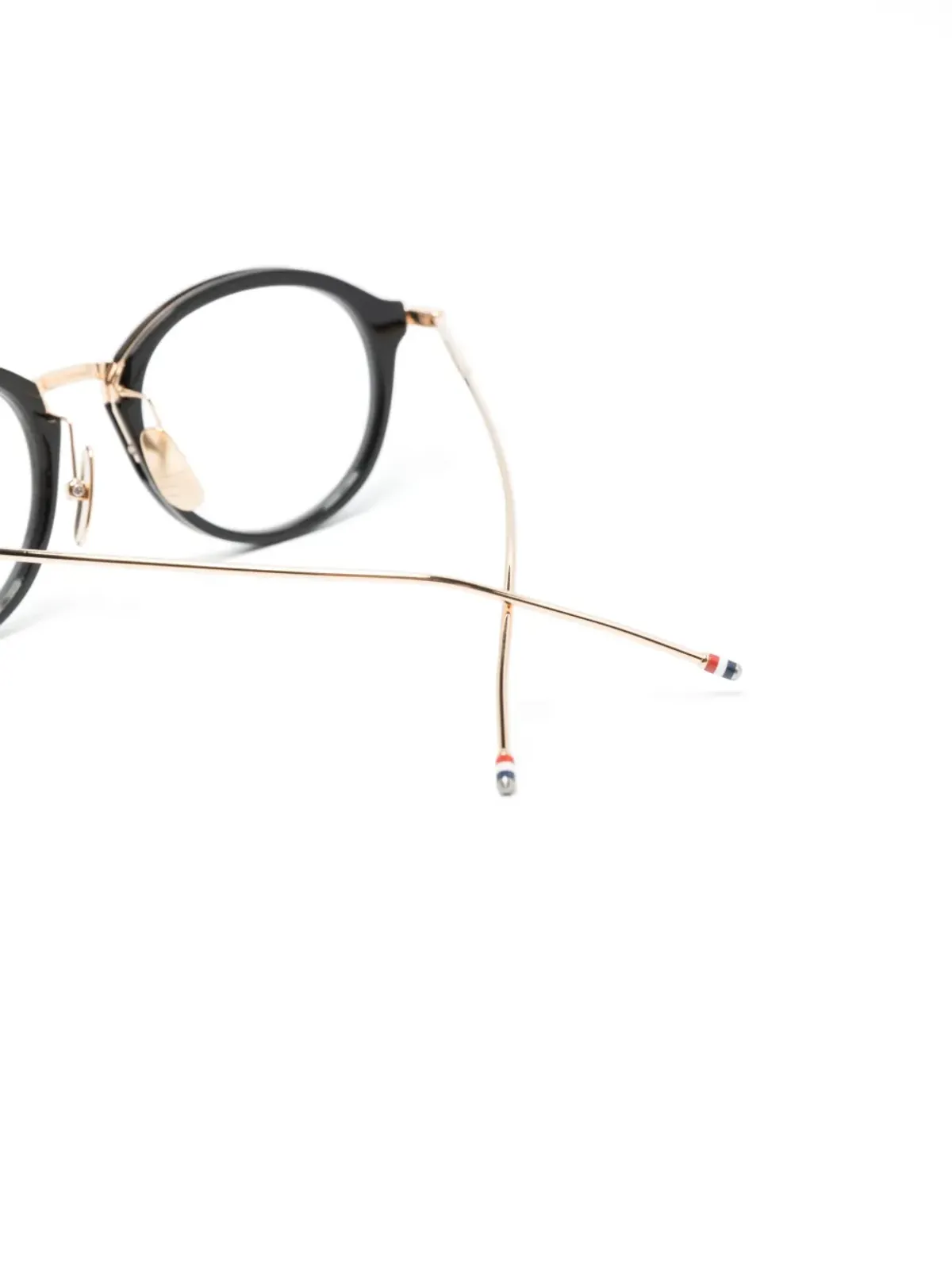 Thom Browne Eyewear パントスフレーム クリアグラス - ブラック - 画像3