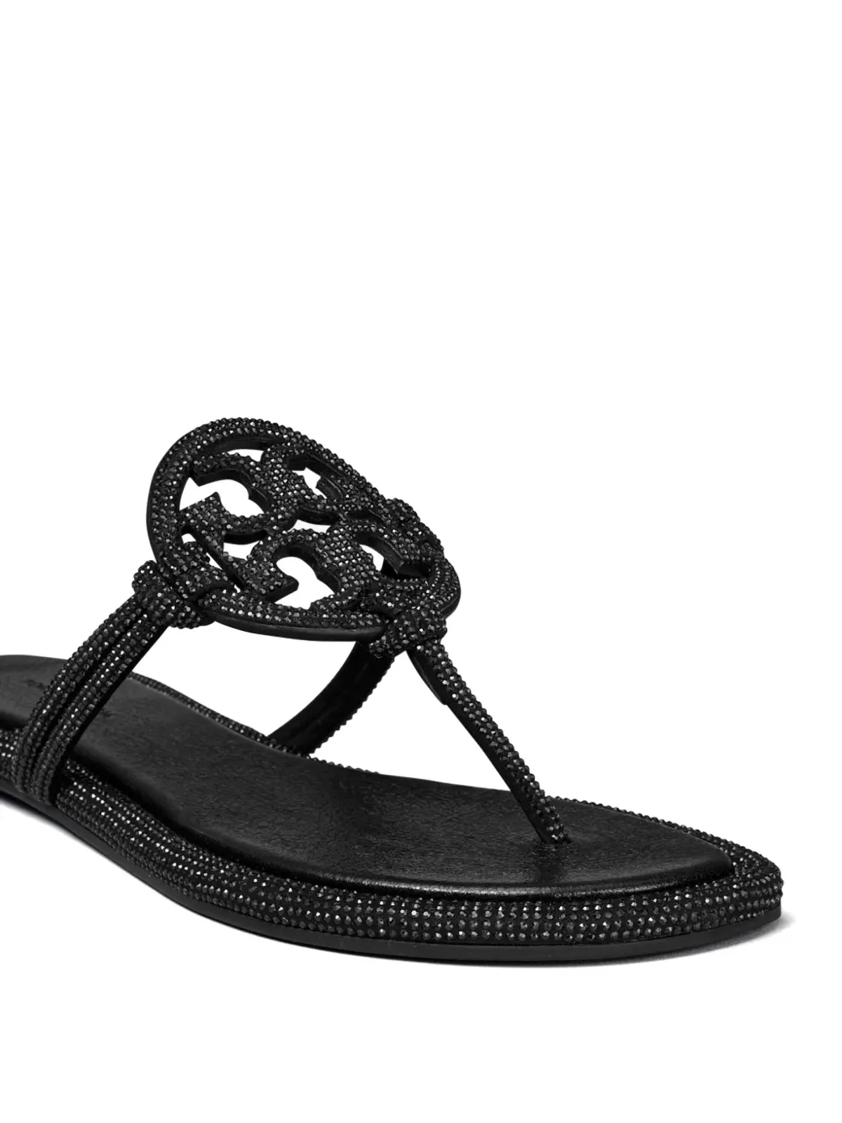 Tory Burch Miller クリスタル装飾付きスライドサンダル - 画像3