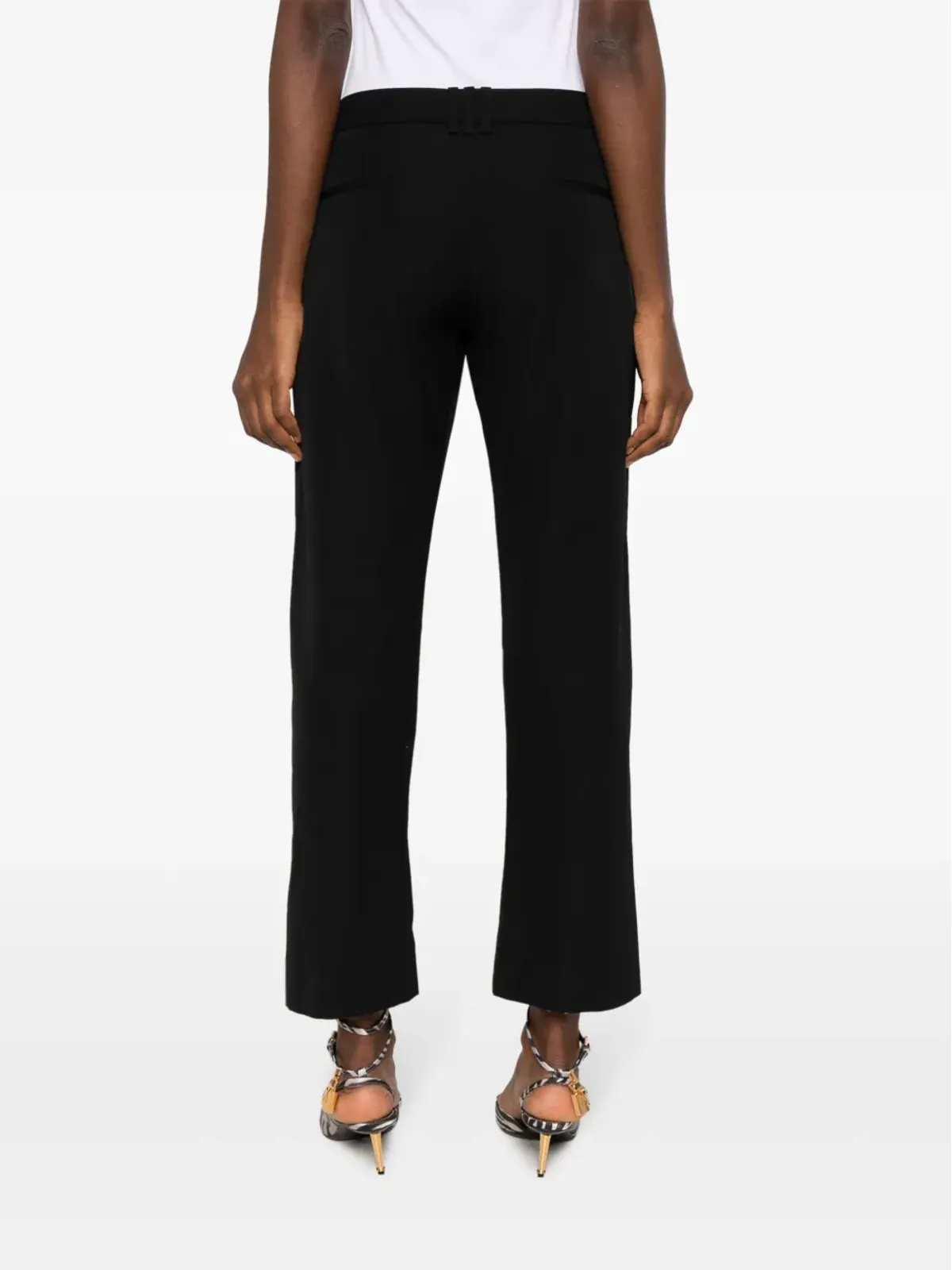 Balmain バージンウール クロップドパンツ - ブラック - 画像4